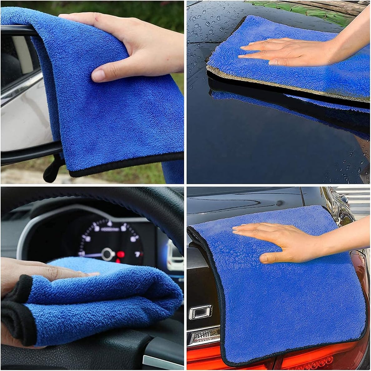 Set van microvezel autopoetsdoeken